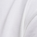 Détail du piqué de coton bio du t-shirt blanc Commune golf